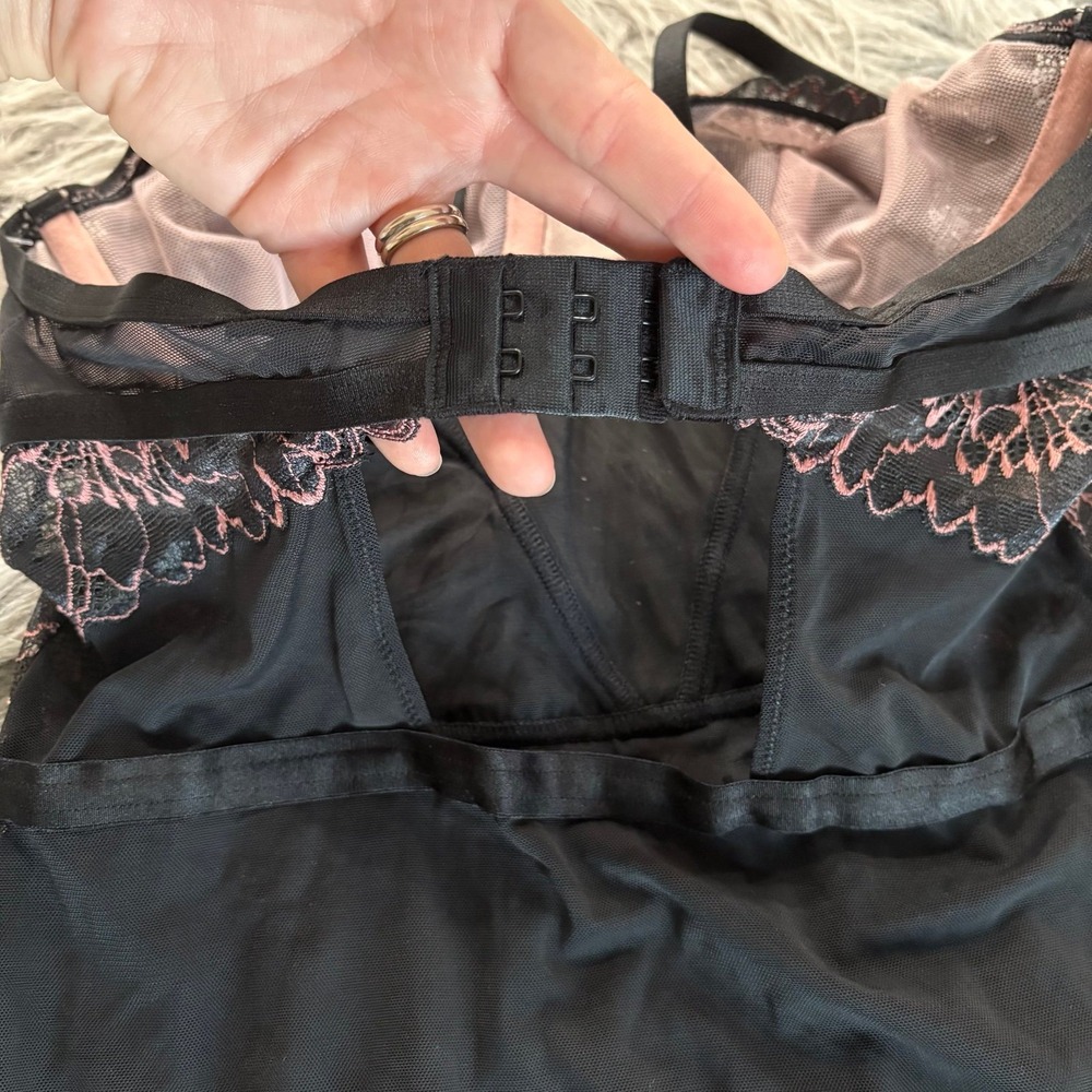 Auden Intimates & Sleepwear Lace Babydoll  Chemise‎ Black Womens XS - Picture 7 of 10